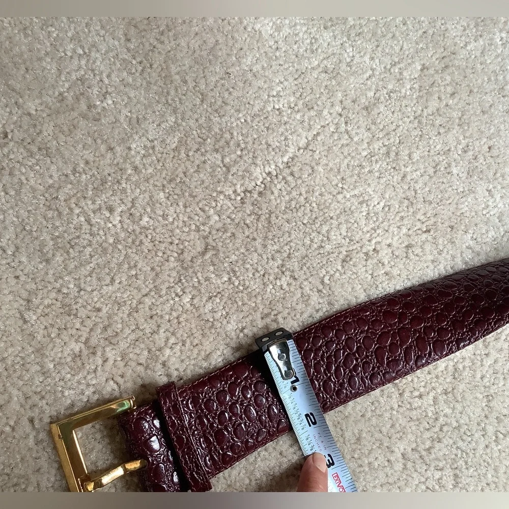 Genuine Leather burgundy belt